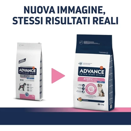 Advance Veterinary Diets Atopic Medium/Maxi Trota – Alleinfuttermittel für mittelgroße und große Hunde, 12 kg