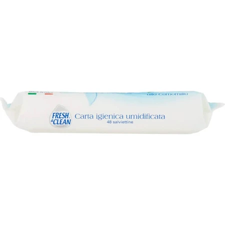 Fresh &amp; clean șervețele umede pentru igienă personală – 48 de șervețele cu mușețel