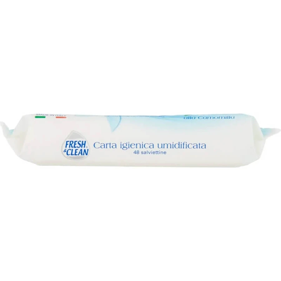 Fresh &amp; clean șervețele umede pentru igienă personală – 48 de șervețele cu mușețel