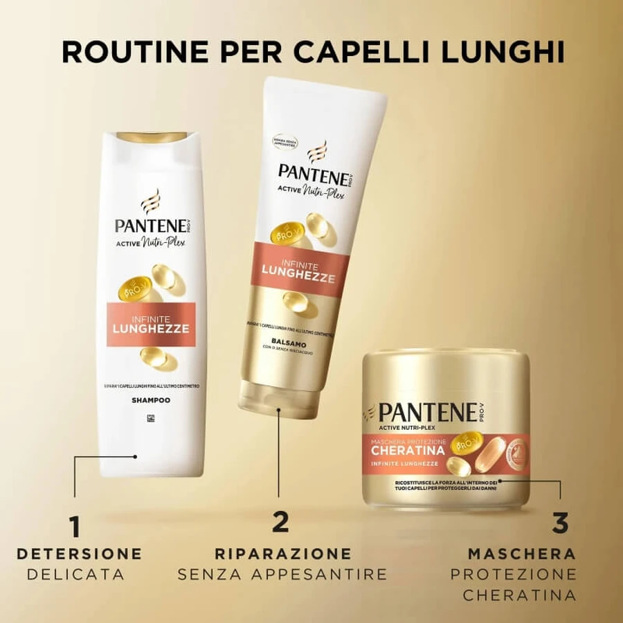 Pantene Pro-V Active Nutri-Plex Infinite Lengths - Shampoo voor lang haar, 250 ml