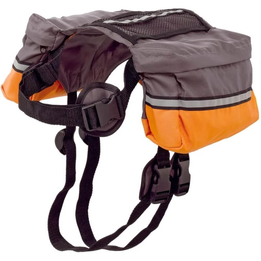 Ferplast Dog Scout – Nylon-Rucksack für mittelgroße und große Hunde mit reflektierenden Streifen
