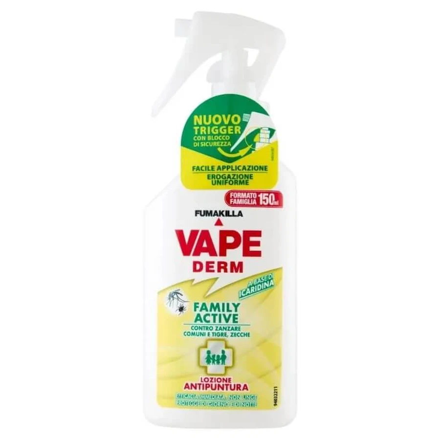 Vape Derm Family Active - Anti-Bite Lotion, 150 ml Spray