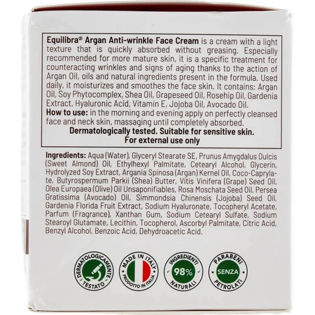 Equilibra Argan Anti-Wrinkle Face Cream 50 ml
