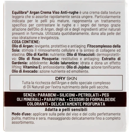 Equilibra Argan Anti-Wrinkle Face Cream 50 ml