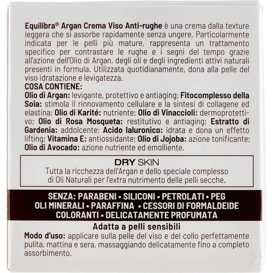Equilibra Argan Anti-Wrinkle Face Cream 50 ml