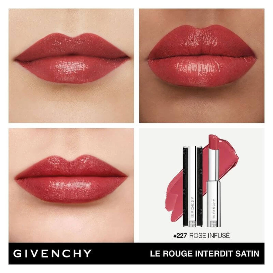 Givenchy Le Rouge Interdit Satin - Rouge à lèvres n° 227 Rose Infusé