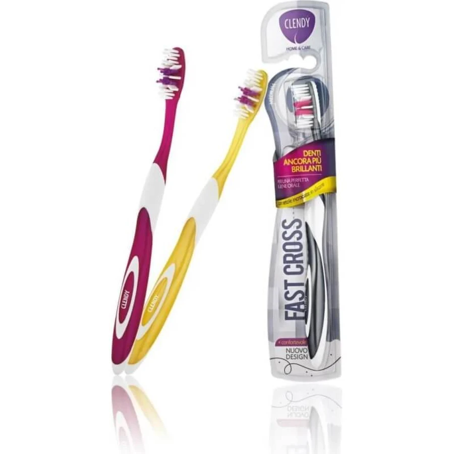 Clendy Fast Cross - Medium Toothbrush