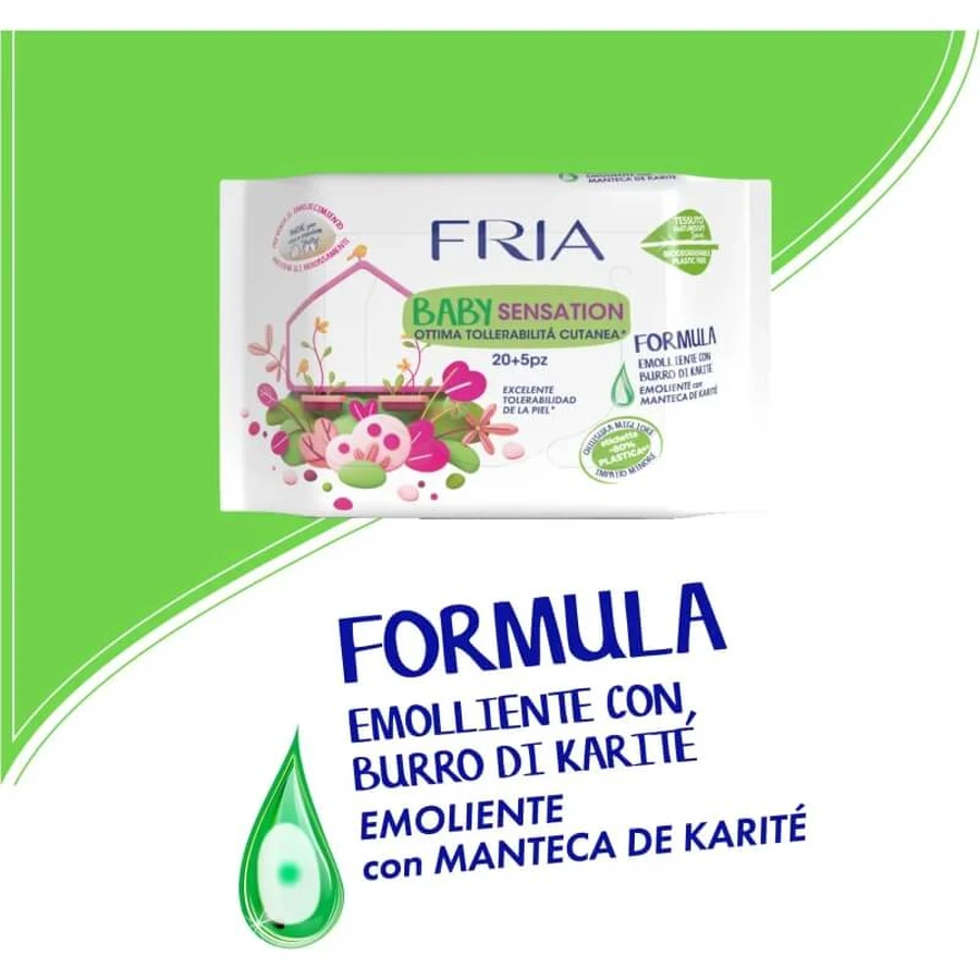 Fria Baby Sensation - 25 anti-redness wipes