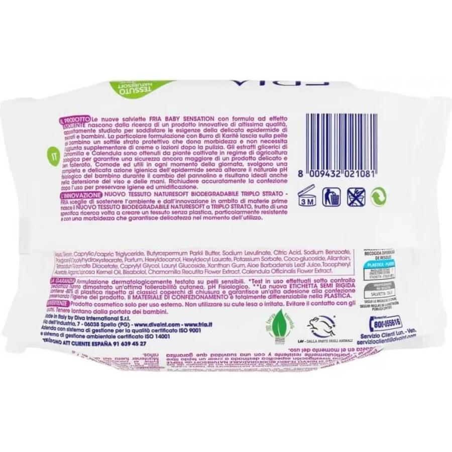 Fria Baby Sensation - 25 anti-redness wipes