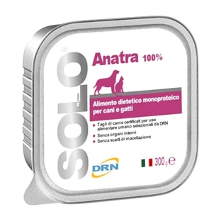 Drn Solo Duck – Hundefutter mit nur einer Proteinquelle für Hunde mit Nahrungsmittelallergien oder -unverträglichkeiten, 300 g