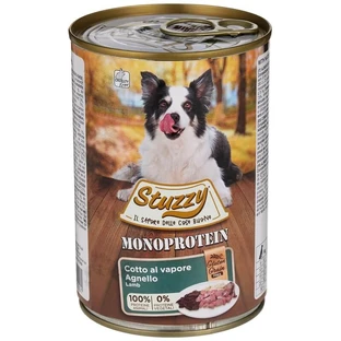 Schesir Stuzzy Single-Protein Lamm – Alleinfuttermittel für ausgewachsene Hunde, 400 g