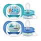 Avent Ultra Air Happy 6–18 meses – 2 chupetes de silicona – Papá/Barco