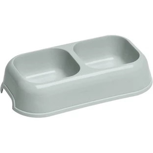 Ferplast Party 18 - Gamelle antidérapante à deux compartiments pour chiens et chats, 1,2 L
