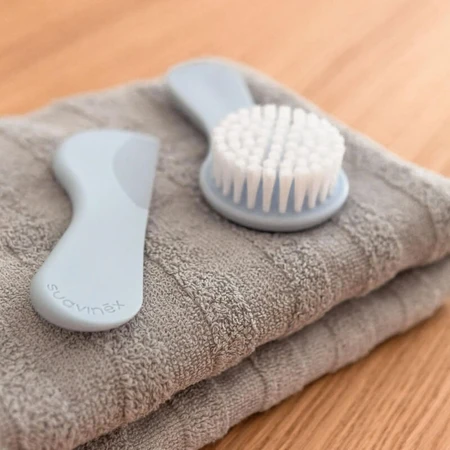 Suavinex Light Blue Brush and Comb Set