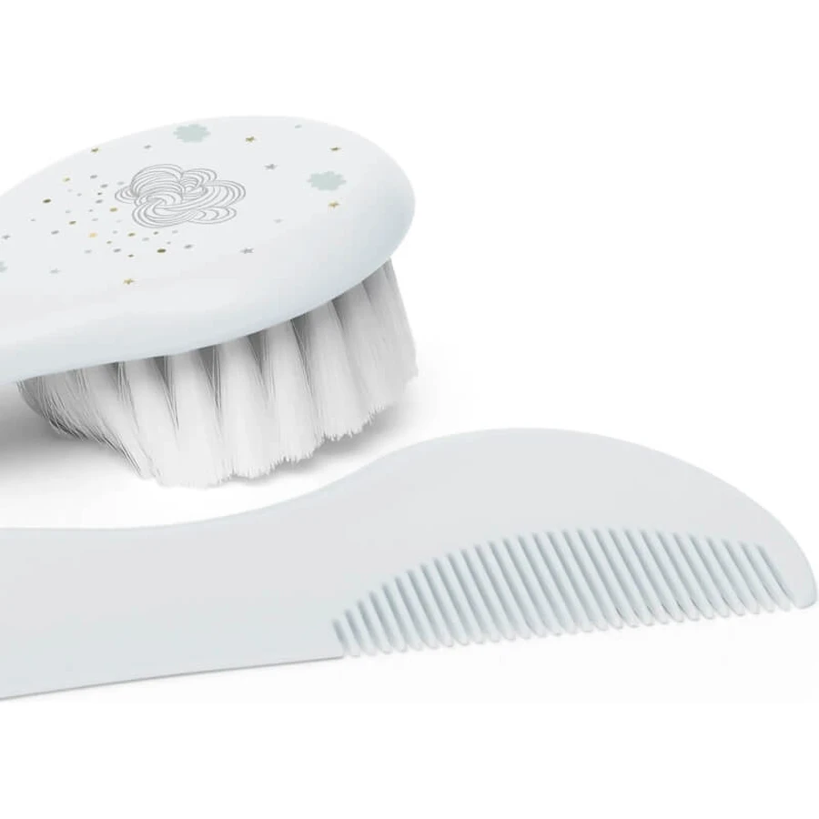 Suavinex Light Blue Brush and Comb Set