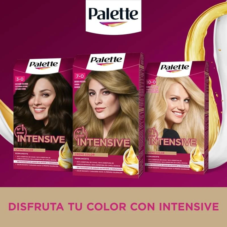 Crèmes colorantes intensives Palette - Coloration permanente n° 5.6 Brun caramel