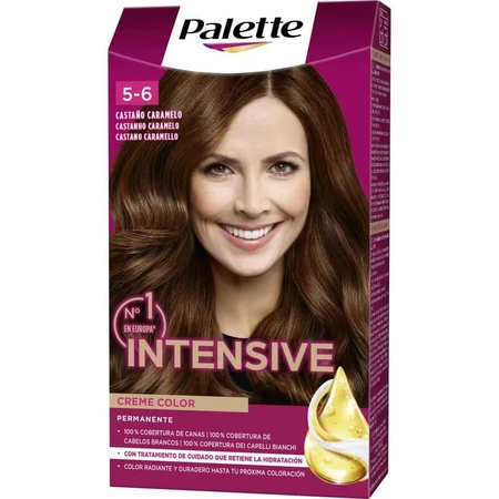 Crèmes colorantes intensives Palette - Coloration permanente n° 5.6 Brun caramel