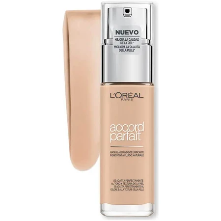 Base de maquillaje Accord Parfait de L'Oréal Paris - Base de maquillaje líquida - N.º 2r2c2k Vanille Rose