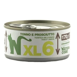 Natural Code XL 6 ton și șuncă – hrană complementară pentru pisici adulte, 170 g