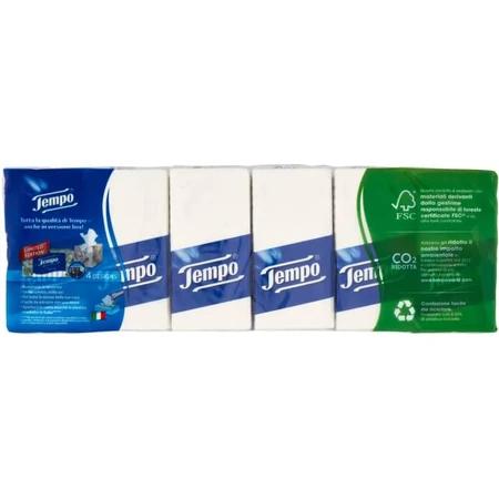 Tempo Soft Cotton Handkerchiefs, 12x9
