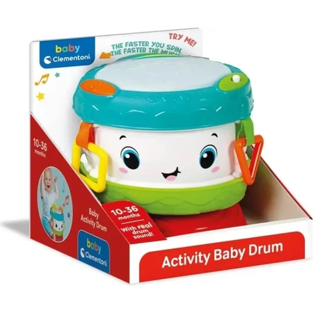 Clementoni Activity Baby Drum - First Activities Drum