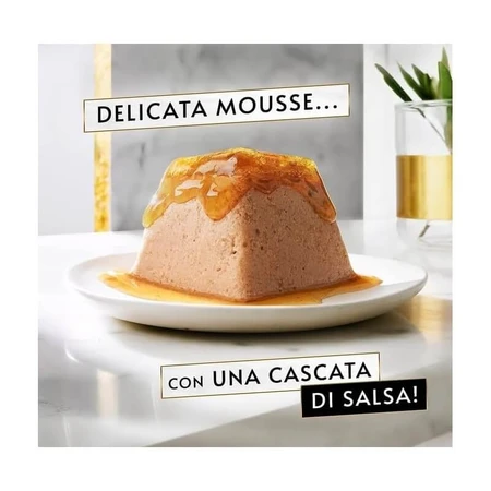 Purina Gourmet Revelations Mousse de ton – hrană completă pentru pisici adulte, 4 x 57 g