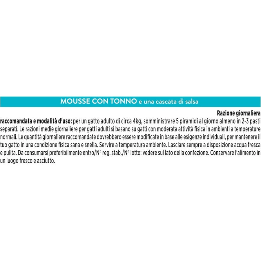 Purina Gourmet Revelations Mousse de ton – hrană completă pentru pisici adulte, 4 x 57 g