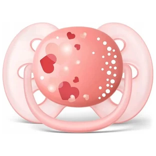 Avent Ultra Soft - Chupete de silicona, de 6 a 18 meses o más, rosa