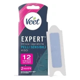 Veet Expert - 12 bandas depilatorias faciales para piel sensible