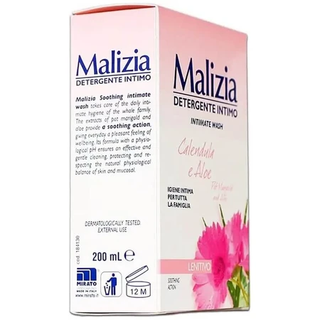Malizia Calendula en Aloë - Verzachtende intieme reiniger 200 ml