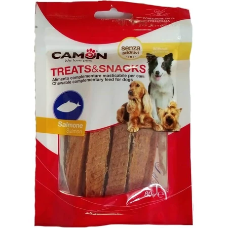 Camon Treats & Snacks Barres au saumon - Aliment pour chien 80 g