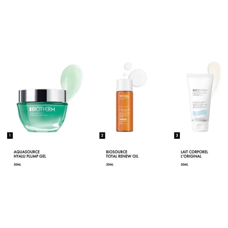 Biotherm Aquasource Hyalu Plump Gel Gift Set - Complete Beauty Routine