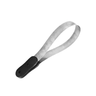 Umbria Horseback Riding: Wide, Smooth Sweat Scraper - Stainless Steel with Ergonomic Handle