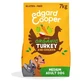 Edgard & Cooper Hondenvoer voor volwassen honden van middelgroot formaat met verse biologische kalkoen en kip, glutenvrij, 7 kg