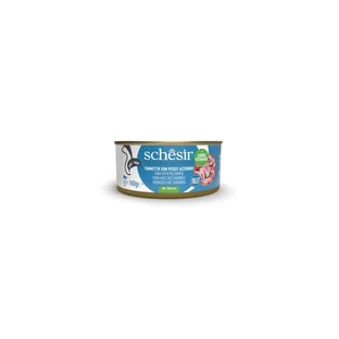 Schesir Complete Nutrition: Filetes de atún en gelatina con pez azul - Pienso completo para gatos, 85 g