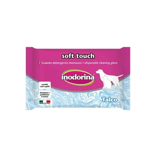 Inodorina Soft Touch - Disposable Cleaning Glove with Talcum Powder for Dogs, Cats, and Puppies