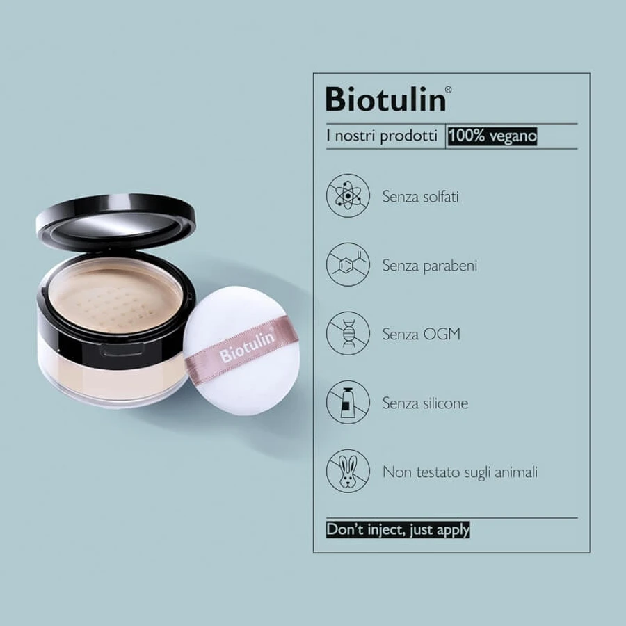 Polvos sueltos Biotulin Hydrolon Magic: polvos sueltos hidratantes e iluminadores, 20 g
