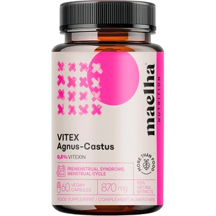 Maelha Nutrition Vitex agnus-castus 60 Kapseln – Nahrungsergänzungsmittel für den Menstruationszyklus