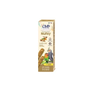 Cliffi Nutsy Sticks with Honey and Peanuts - Complete Food for Parakeets, 150 g