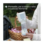 Chicco Bottle Warmer - Portable 2-in-1 with Sterilizer, USB-C Charging, and Universal Compatibility