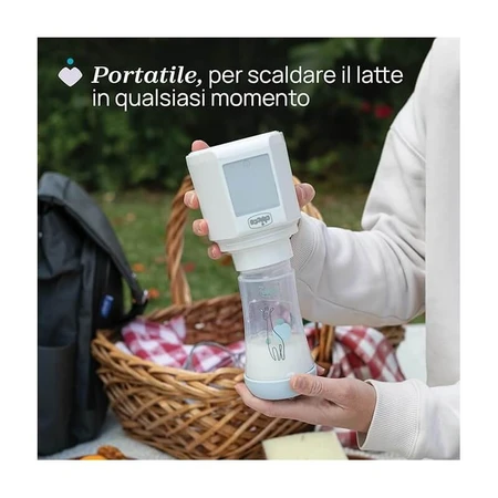 Chicco Bottle Warmer - Portable 2-in-1 with Sterilizer, USB-C Charging, and Universal Compatibility