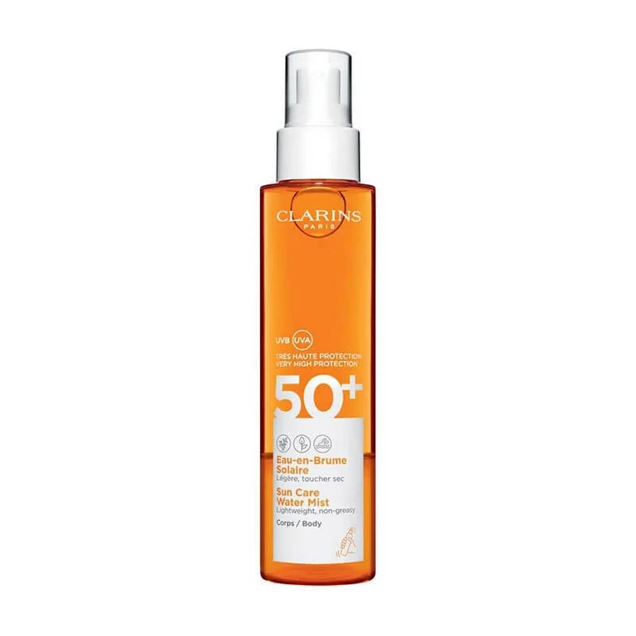 Clarins SPF 50+ Zonnebrandspray "Eau en Brume Solaire" Zeer hoge bescherming 150 ml