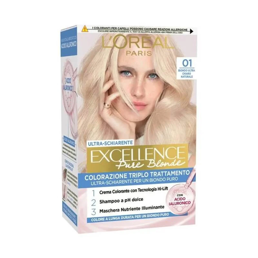 L'Oréal Paris Excellence Pure Blonde - Hair Color Treatment No. 01 Natural Ultra-Light Blonde