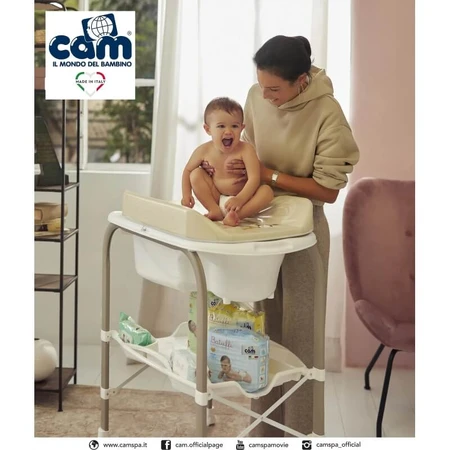 Cam Cambio - Conjunto de cambiador y bañera, color 261 beige