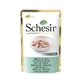 Schesir Tonijn- en zeebrasemfilets in gelei - Natvoer voor volwassen katten, 85 g