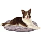 Ferplast Relax 89-10 - cuscino ovale in cotone lavabile per cani e gatti fantasia città marrone 89 x 55 cm