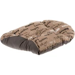 Ferplast Relax 89-10 - cuscino ovale in cotone lavabile per cani e gatti fantasia città marrone 89 x 55 cm