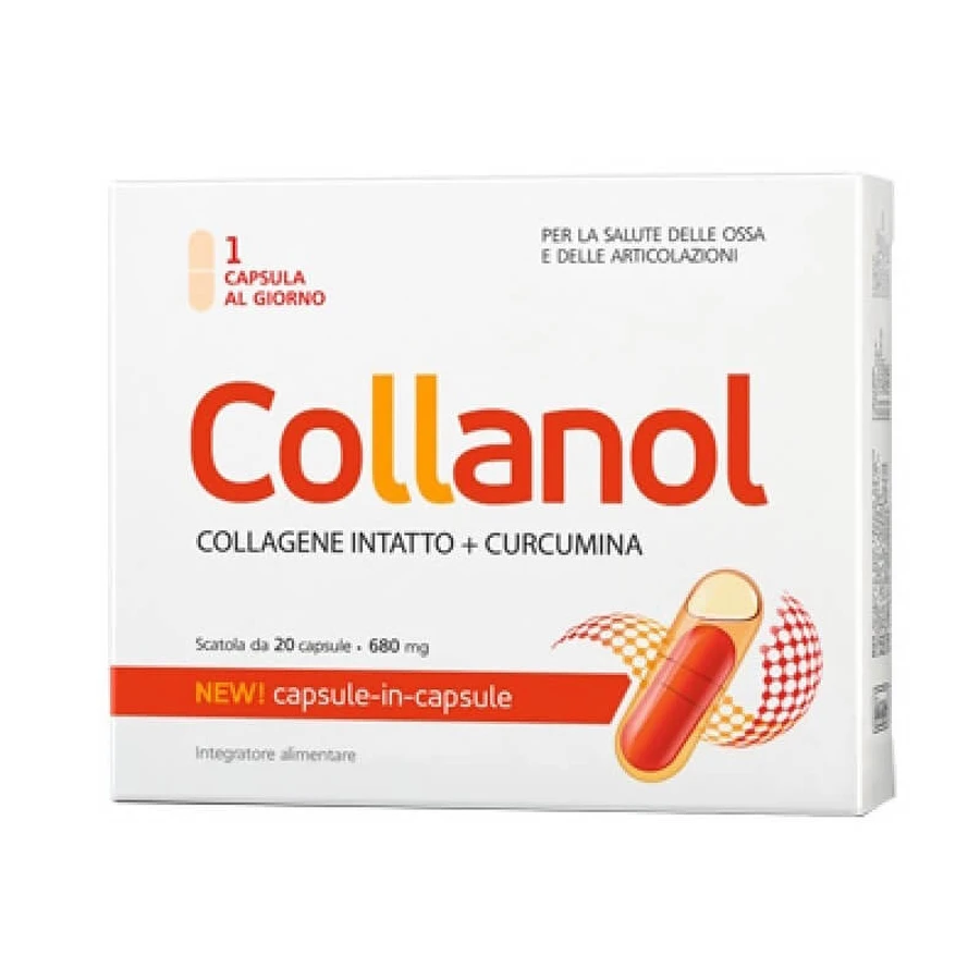 Visislim Collanol, 20 cápsulas: complemento alimenticio para el sistema musculoesquelético (fecha de caducidad: 12/2023)
