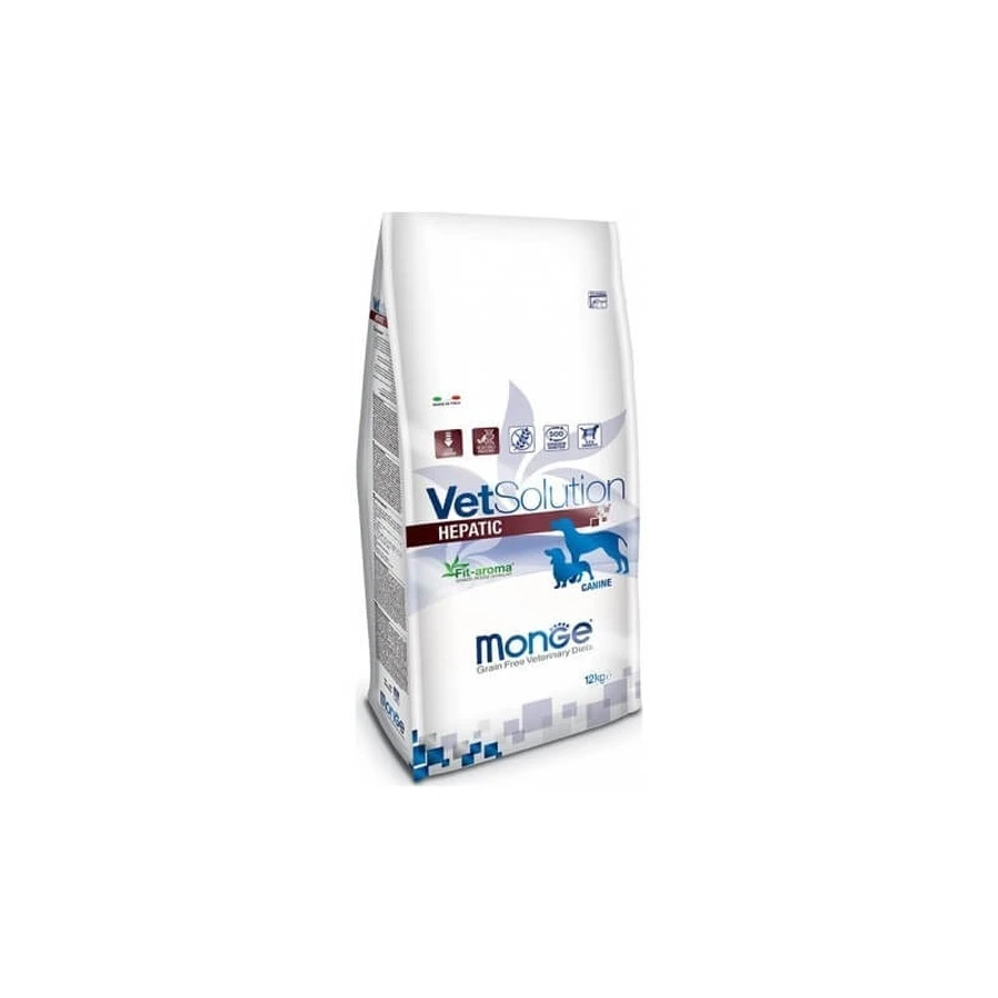 Monge Vetsolution Hepatic - Dry Dog Food, 12 kg