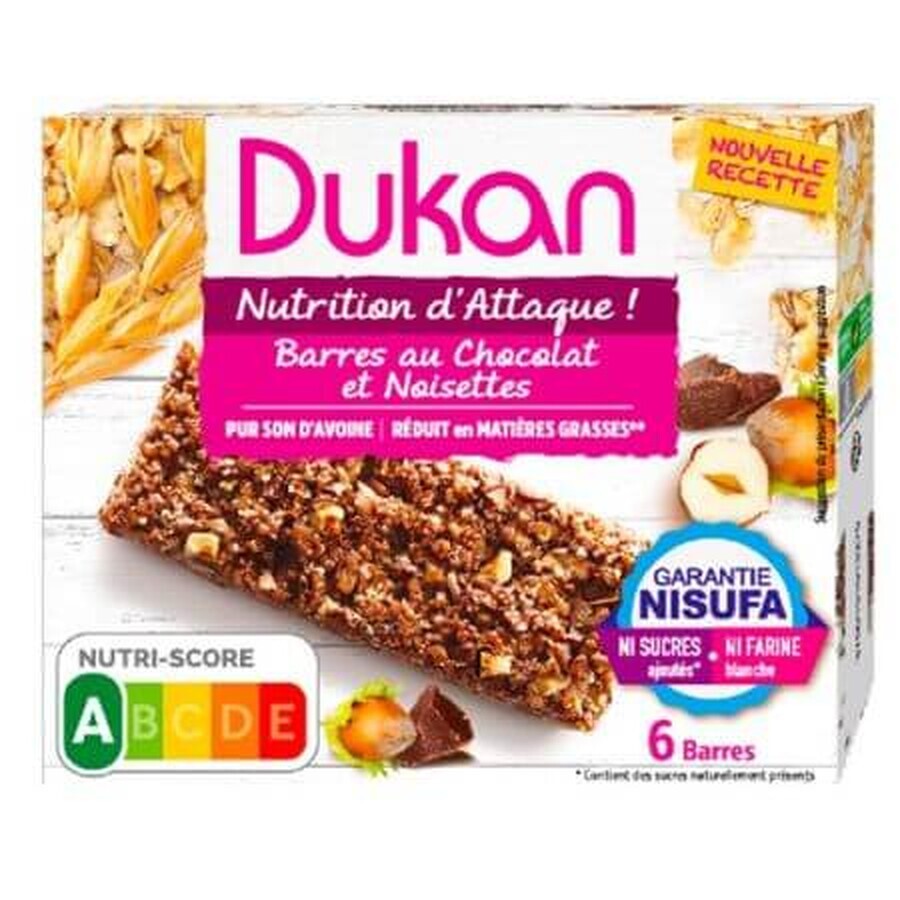 Acquista Dukan Barretta Di Crusca D'Avena Ciocciolato Nocciola 150g Dukan Barretta Di Crusca D'Avena Ciocciolato Nocciola 150g